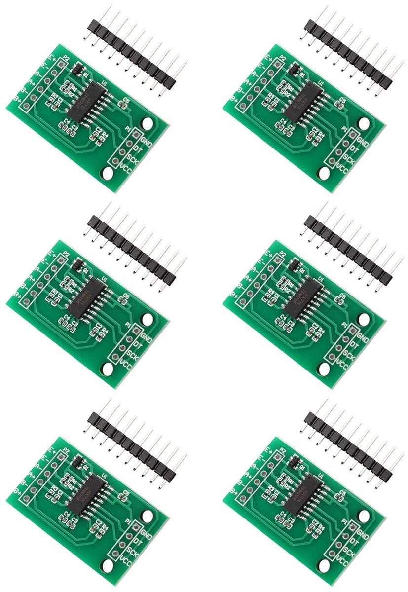 6 Stuks HX711 Gewicht Druksensor Module - Precisie A/D Converter voor Arduino DIY