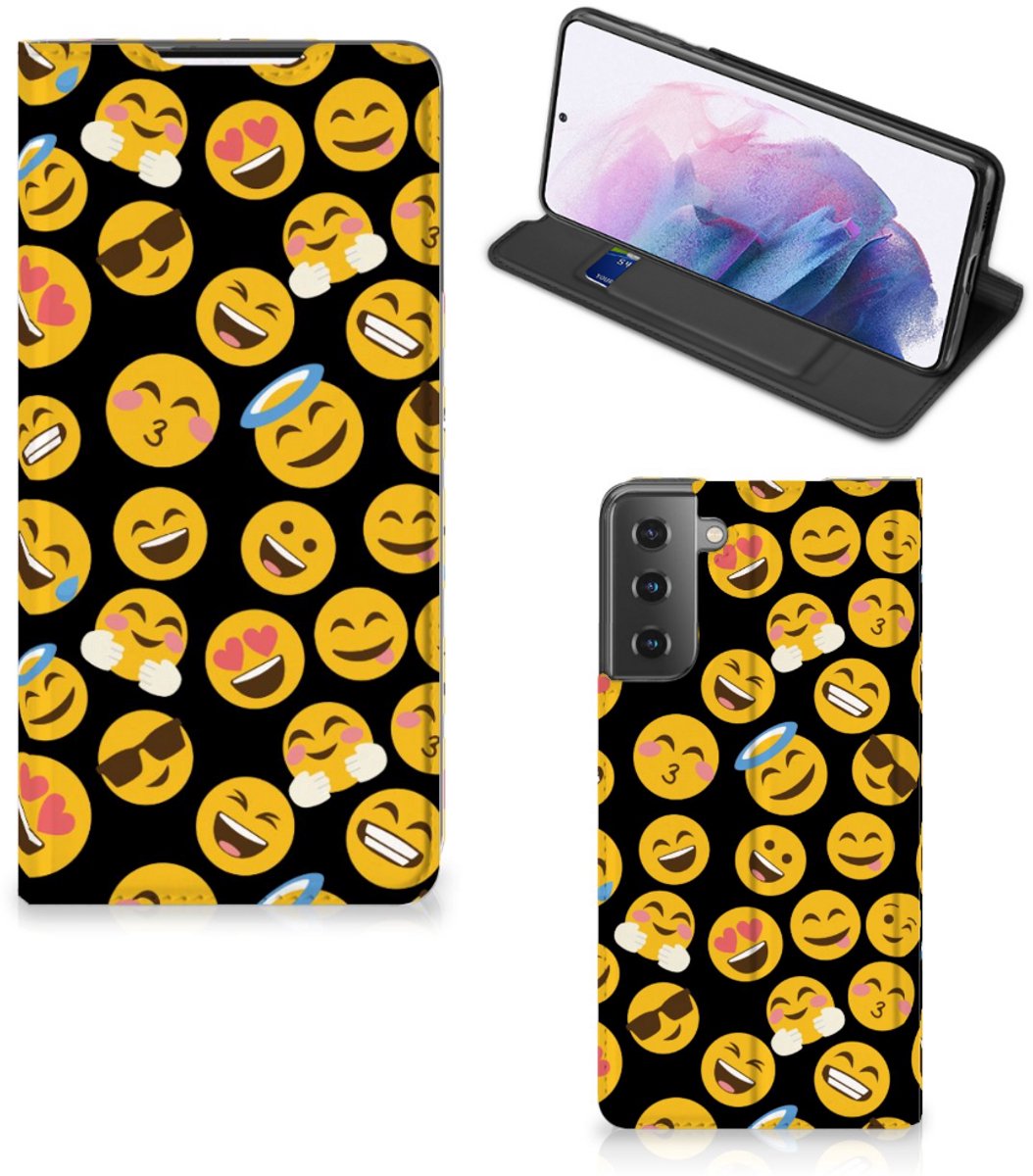 Samsung Galaxy S21 Plus Hoesje met Magneet Emoji