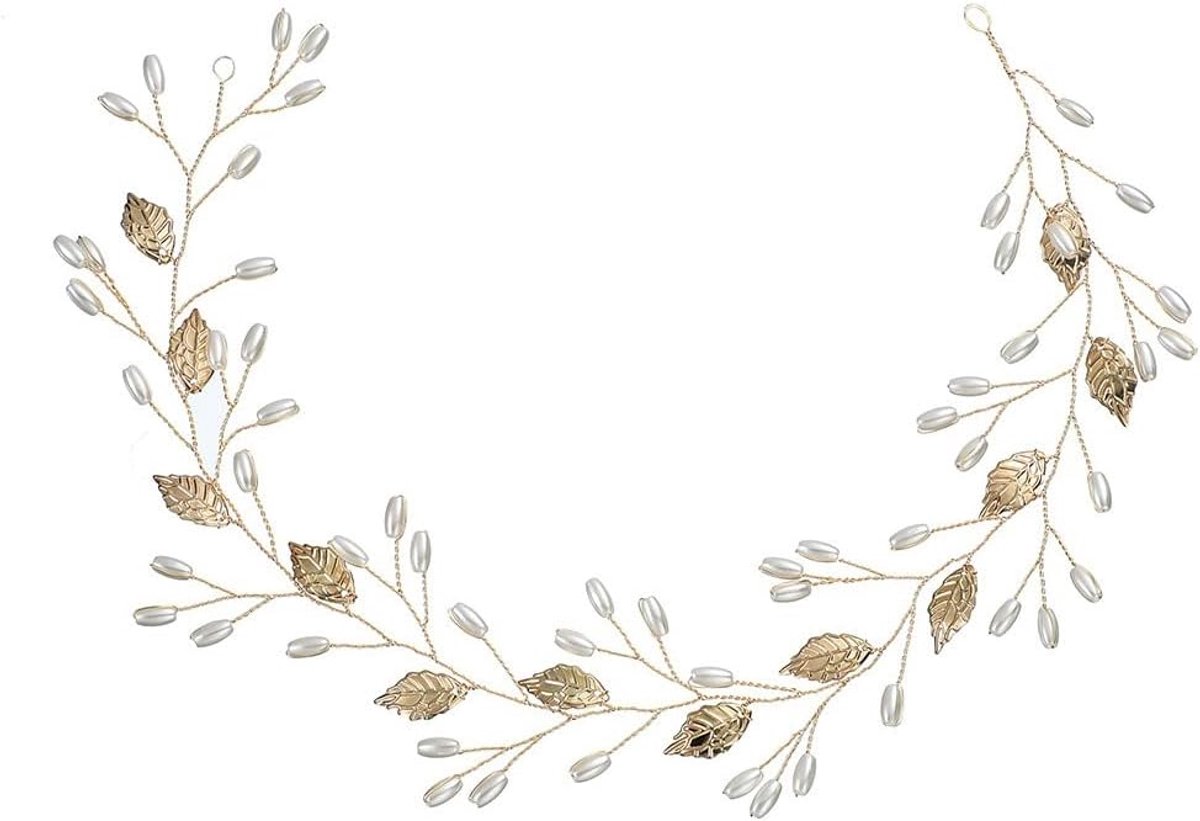 Vintage Haaraccessoires voor Bruiden - Elegante Hoofdband met Bloemen en Parels