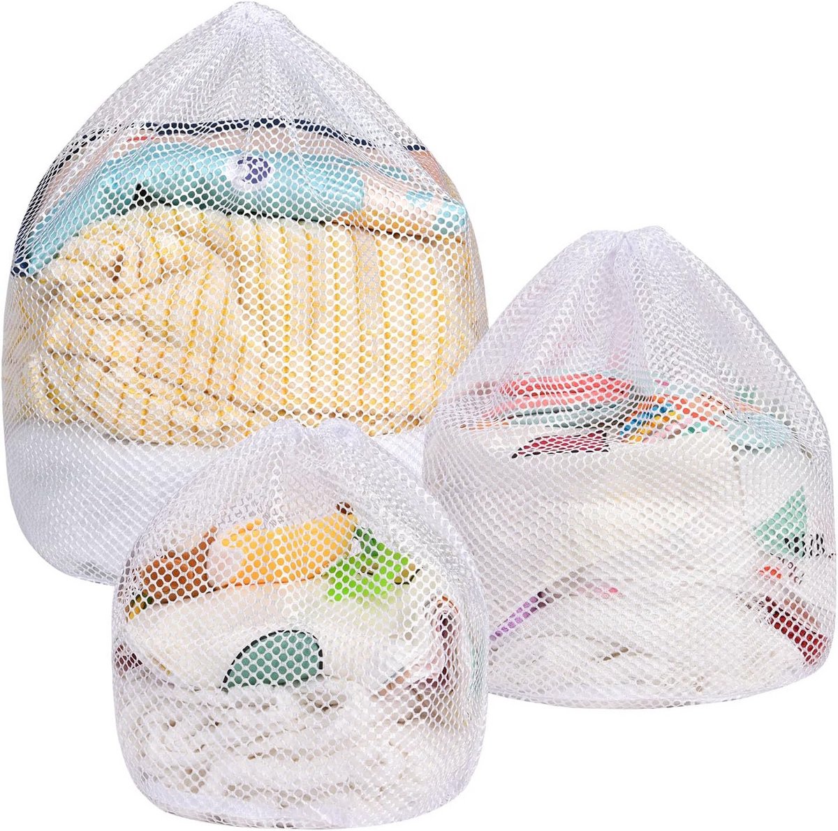 3 Delicate Waszakken voor Vaatwasmachine - Ideaal voor Ondergoed en Kleding (30 x 40, 40 x 50, 50 x 60 cm)