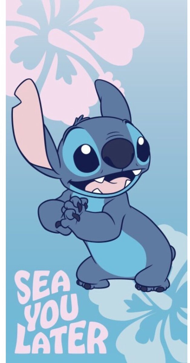 Stitch See You Later strandlaken 70 x 140 cm polyester