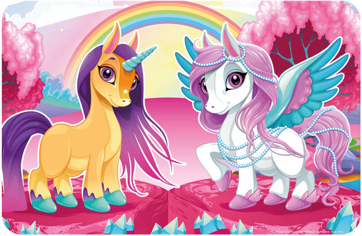Eenhoorn- en Pegasus-placemat 43x28 cm