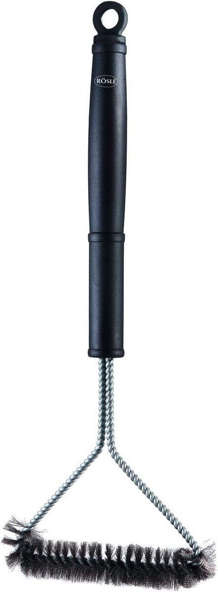 Grillborstel voor Roster van Roestvrijstaal en Emaille - Ergonomische Handgreep - 43 cm