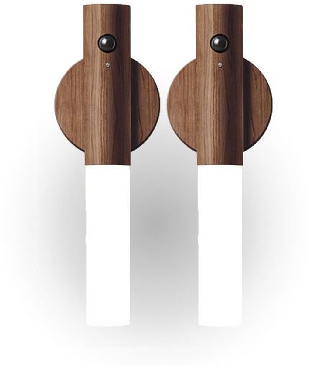 Nexxt Nachtlampje met Sensor – Automatisch Licht in het Donker – 2-Pack Oplaadbaar – Warm Wit