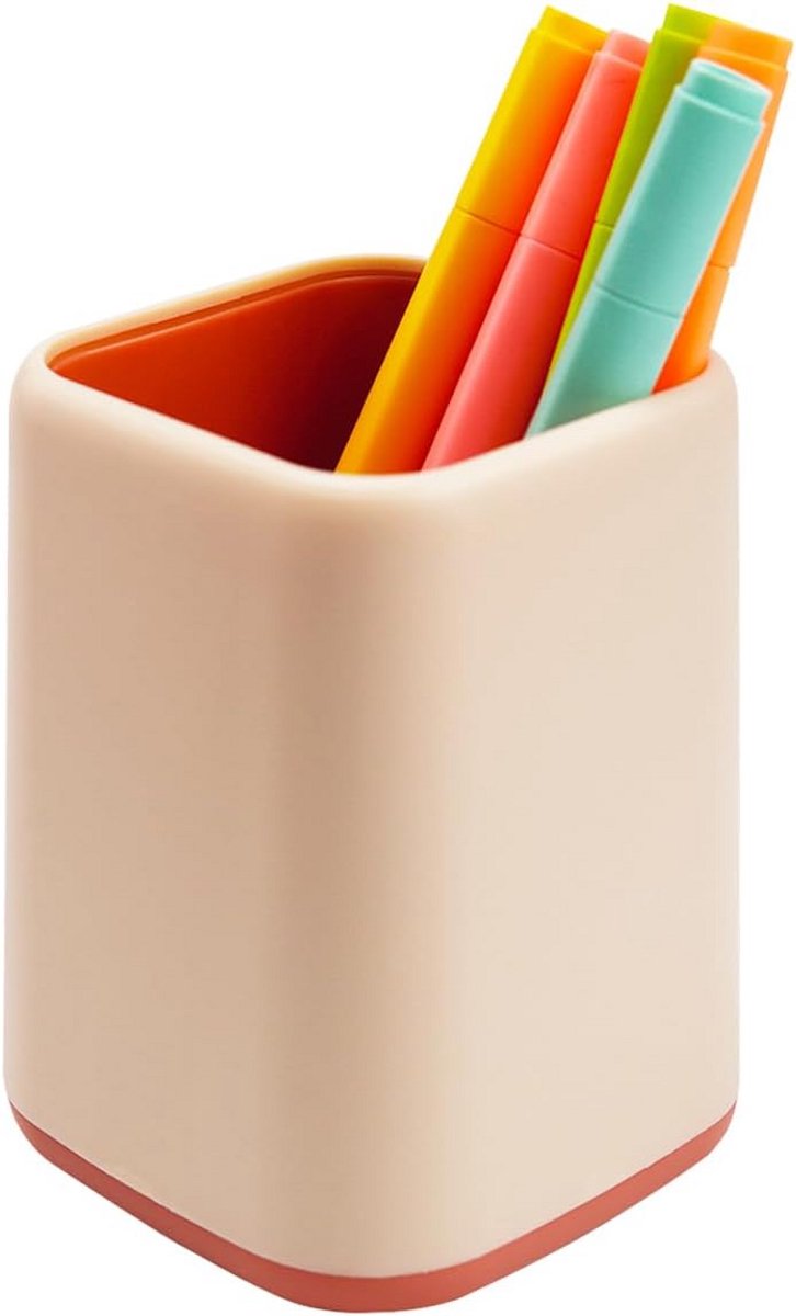 Stylish Pencil Holder and Makeup Brush Organizer - Scandinavian Design in Pink