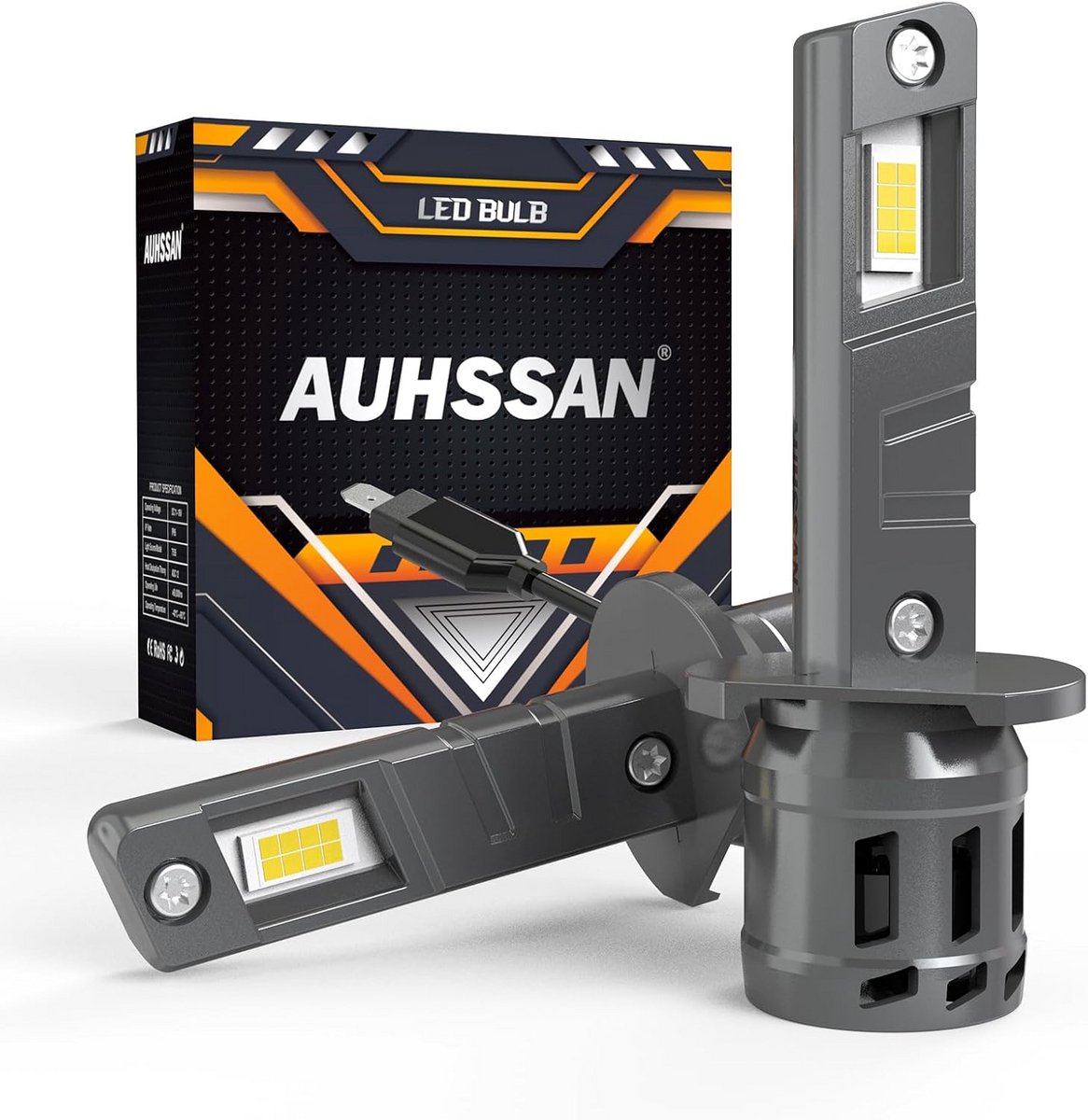 LED Autolampen 80 W, 16.000 lm, Koudwit, 500% Helderheid - Plug-and-Play Halogeen Vervanglampen (Set van 2)