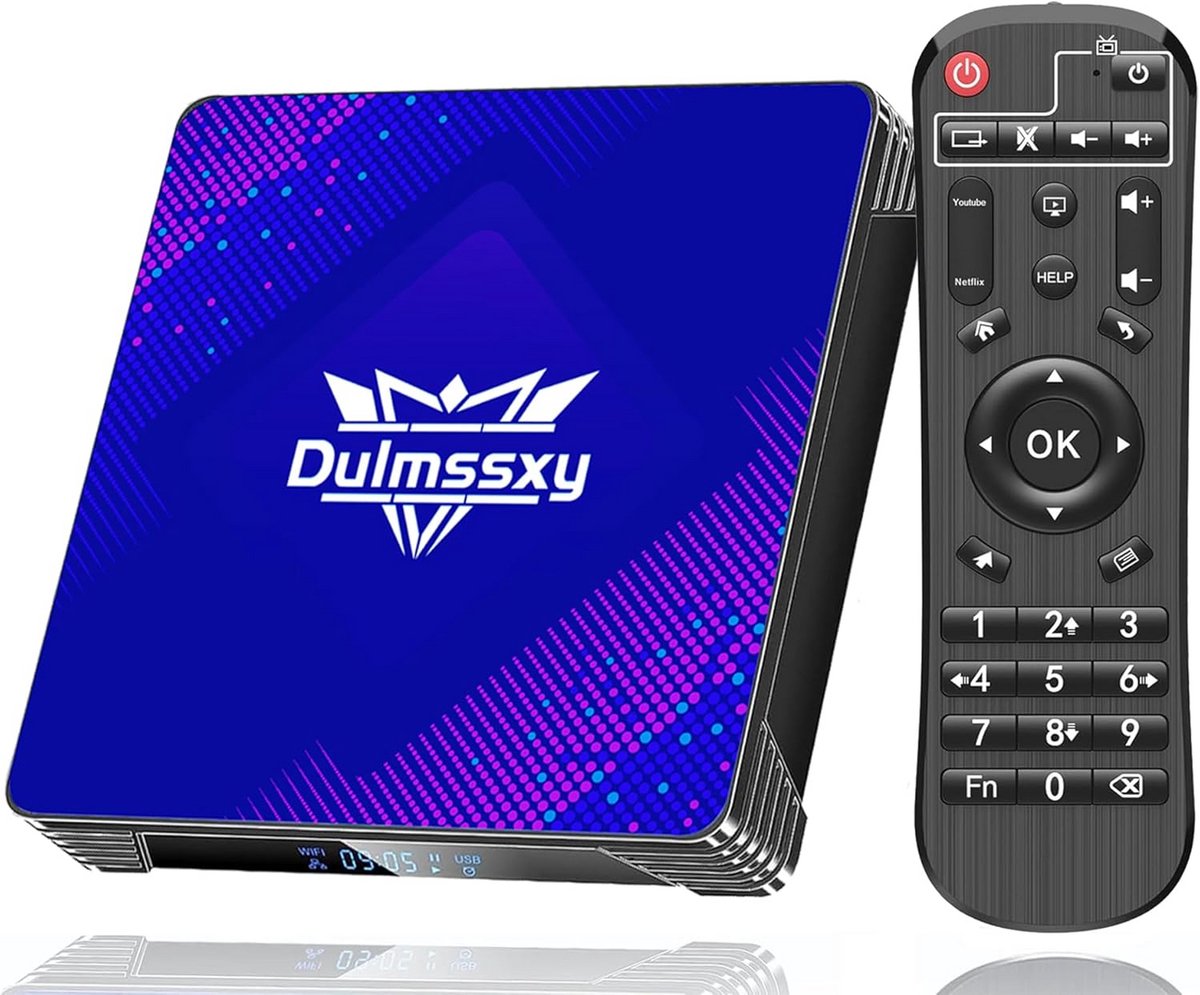 Smart TV Box 4K 6K 8K met Android 13.0 en WiFi 6 – 2GB RAM, 16GB ROM, Quad-Core