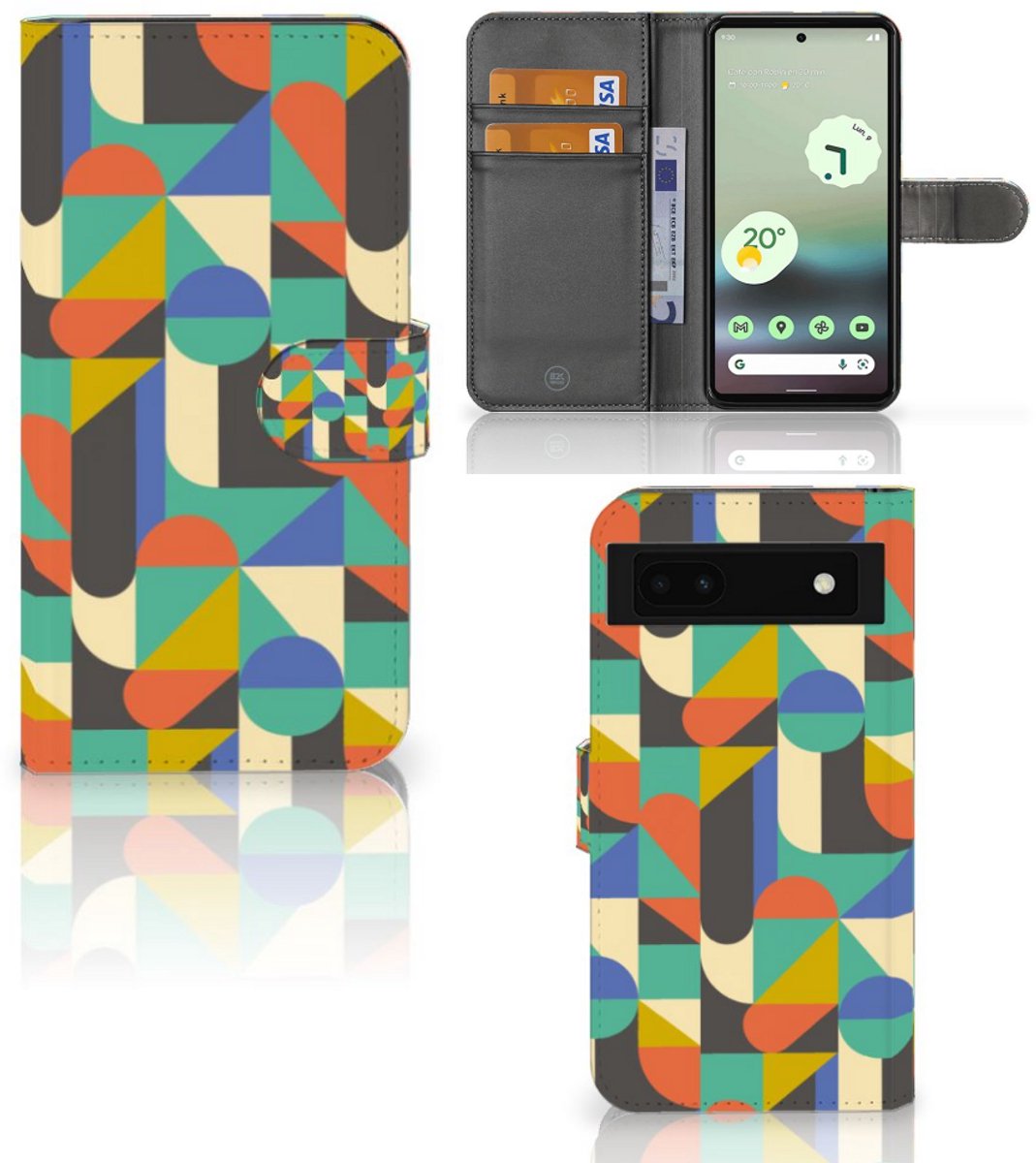 Google Pixel 6A Telefoon Hoesje Funky Retro