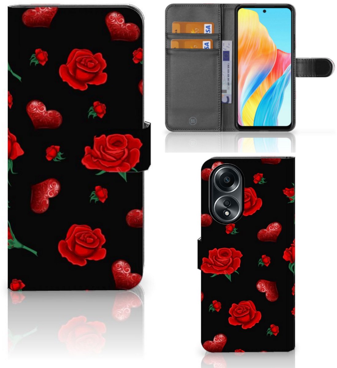 OPPO A58 4G Leuk Hoesje Valentine