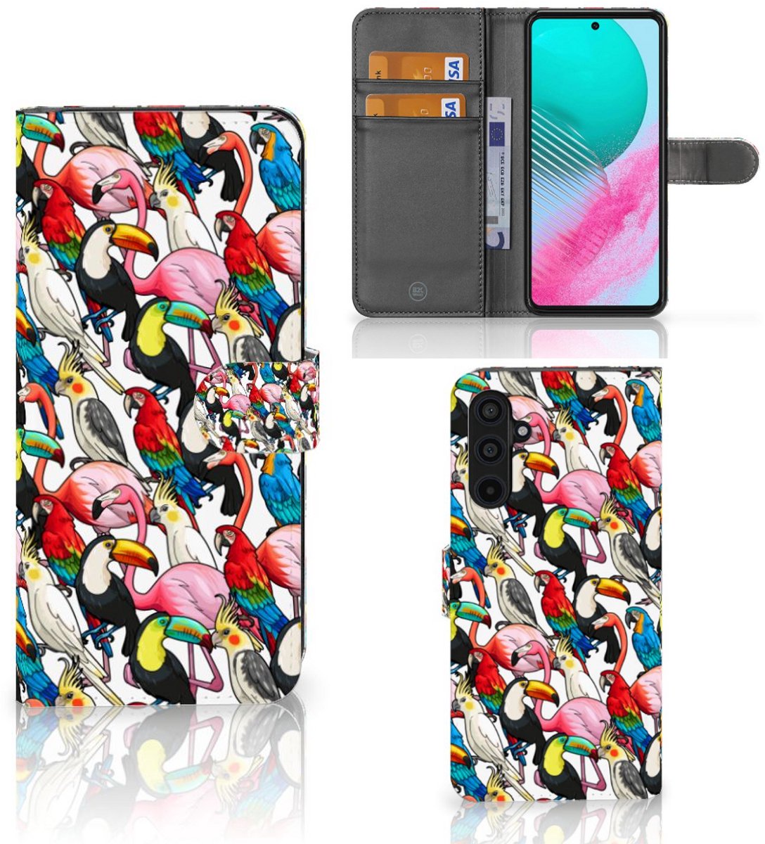 Samsung Galaxy M54 Telefoonhoesje met Pasjes Birds