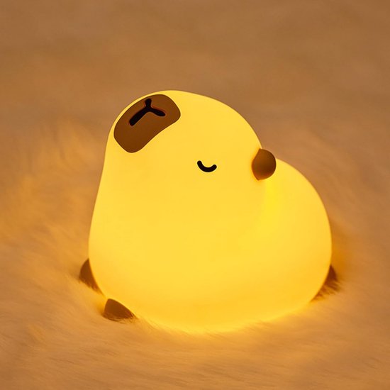 Creatieve Siliconen Nachtlamp - Oplaadbare, Dimbare Slaaplamp met Timer voor Kinderen — afbeelding 3