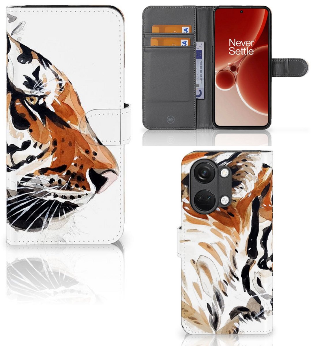 Hoesje OnePlus Nord 3 Watercolor Tiger