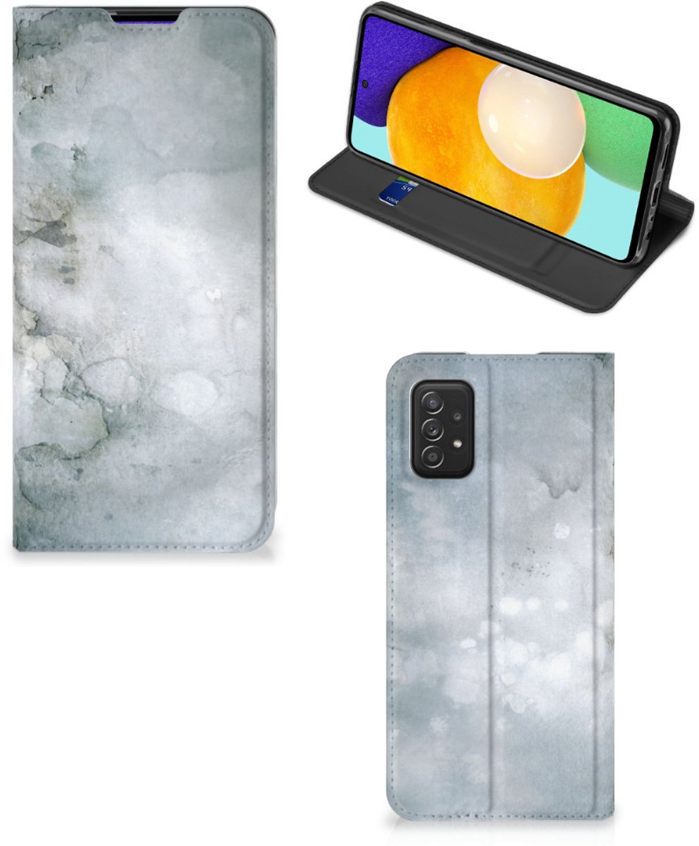 Bookcase Samsung Galaxy A03s Painting Grey