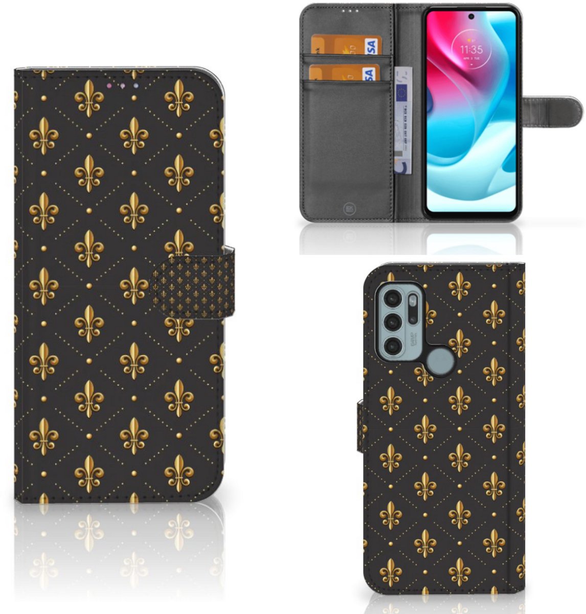 Motorola Moto G60s Telefoon Hoesje Franse Lelie