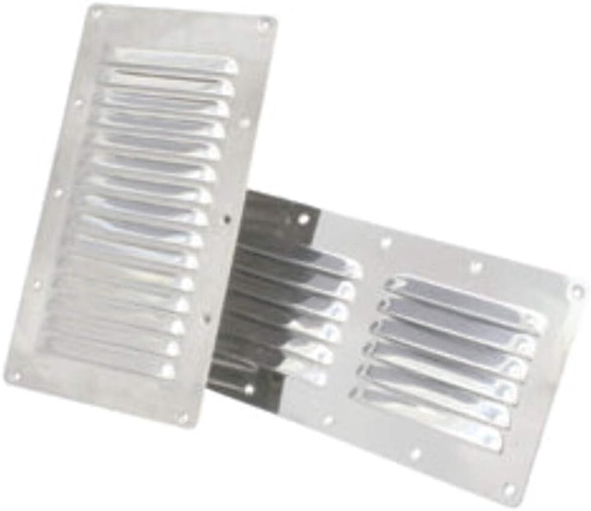 Rechthoekig Ventilatierooster Roestvrij Staal - 127 x 115 mm