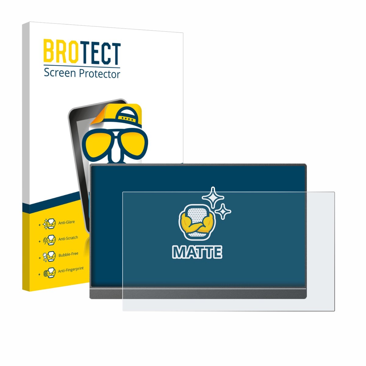 BROTECT - Screenprotector voor Arzopa Z1C 16.1" - Folie Beschermfolie matte
