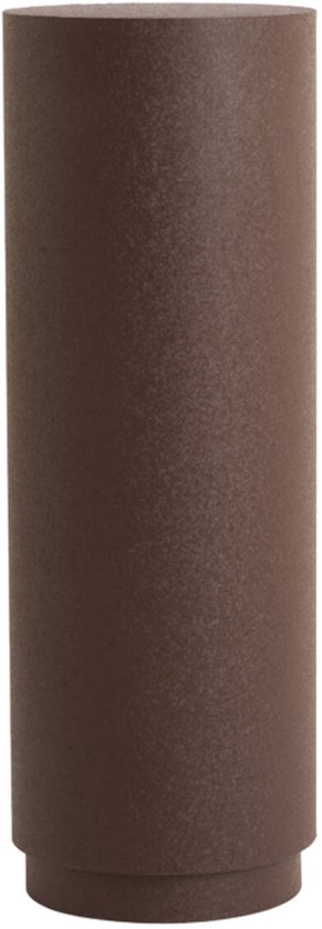 ALURIA zuil metaal mat chocoladebruin Ø35x100 cm sokkel - Light & Living