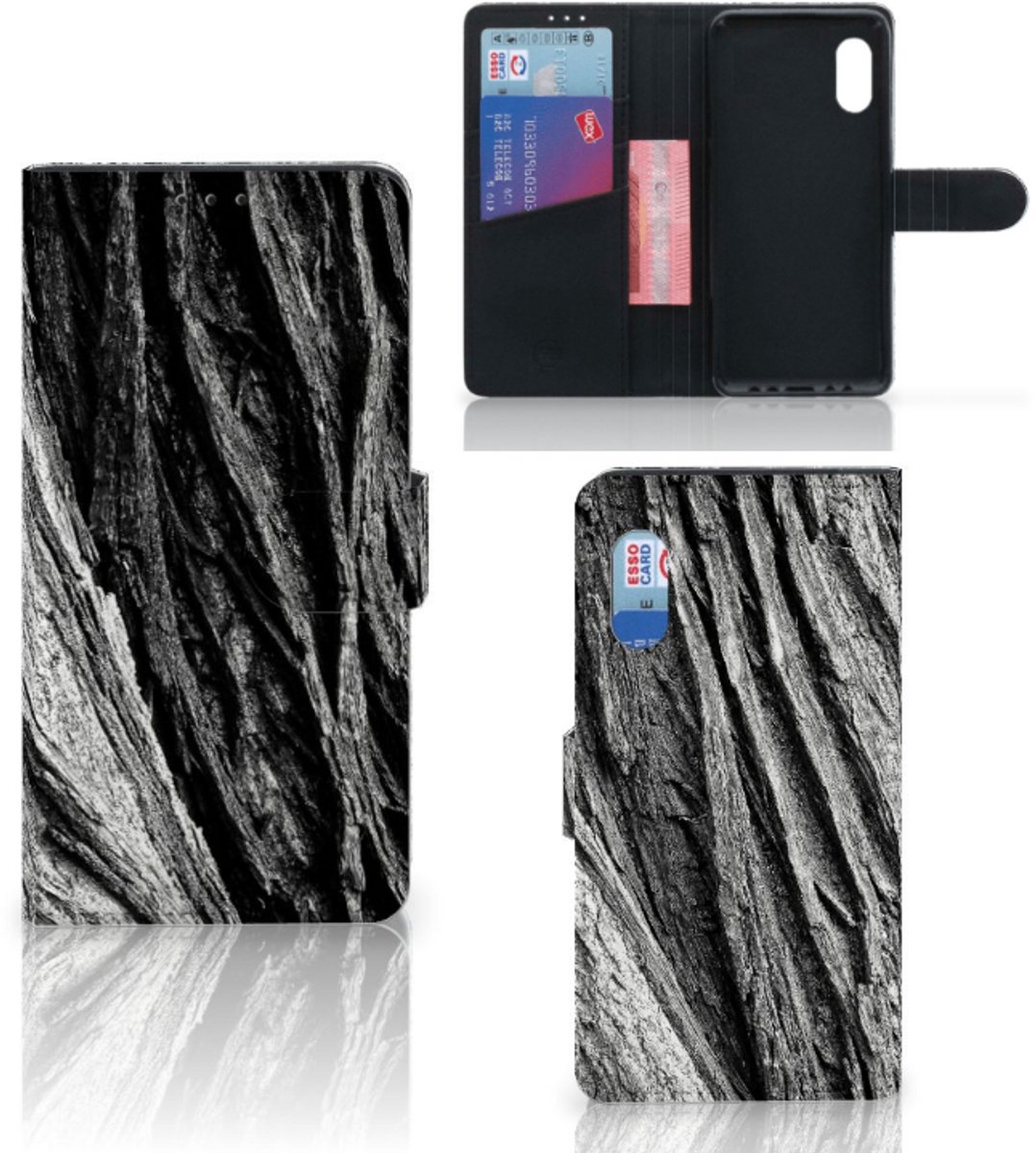 Book Case voor Book Style Case Samsung Xcover Pro Boomschors Grijs
