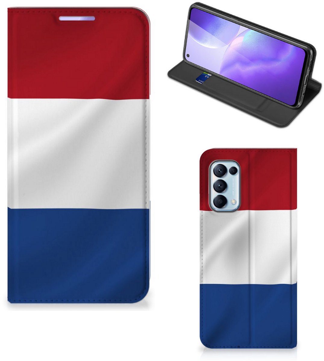 OPPO Find X3 Lite Standcase Nederlandse Vlag