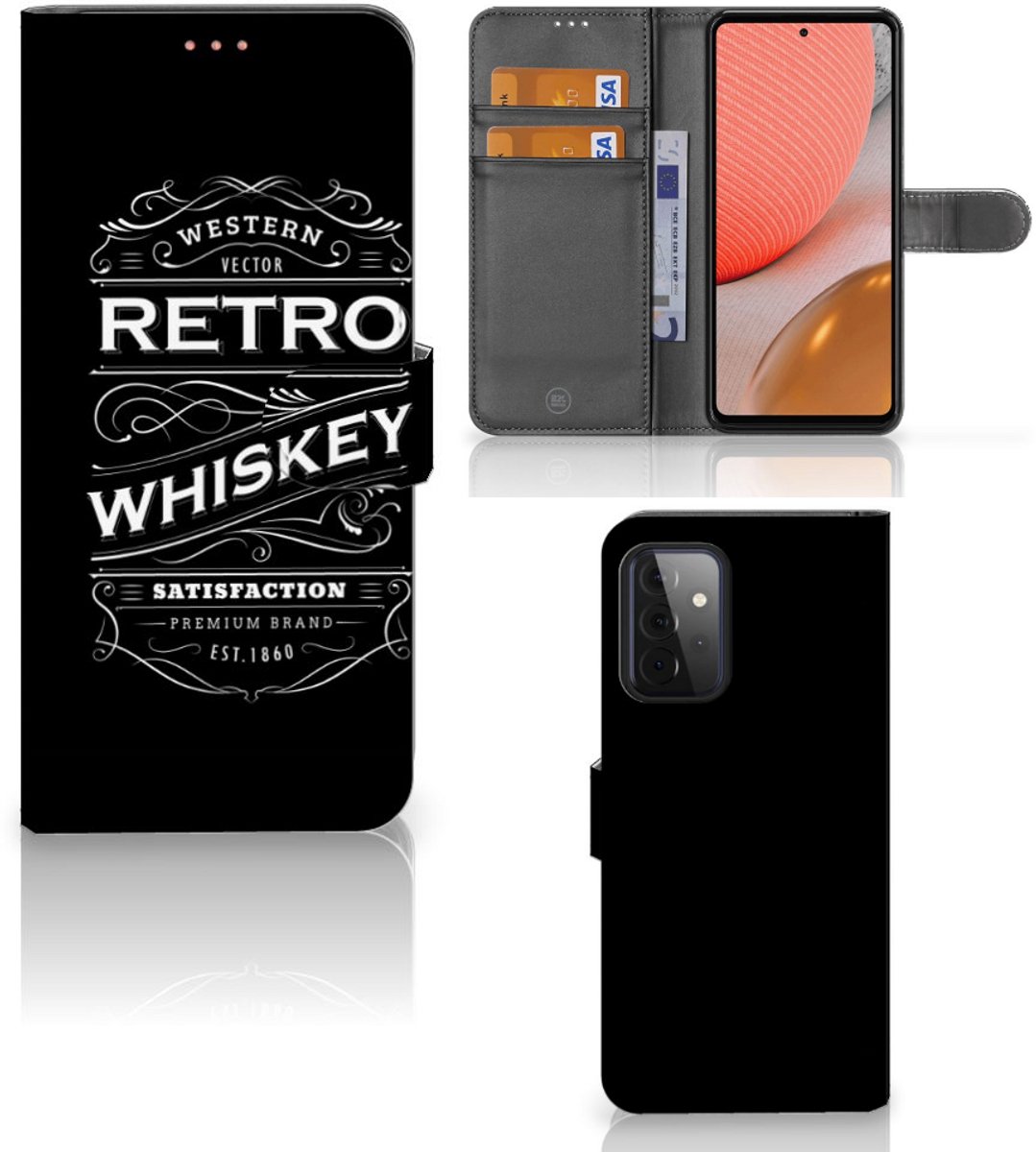Samsung Galaxy A72 Book Cover Whiskey