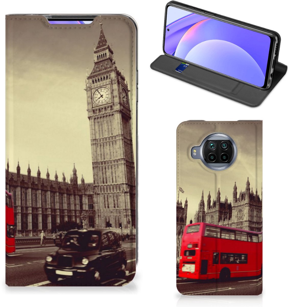 Xiaomi Mi 10T Lite Book Cover Londen
