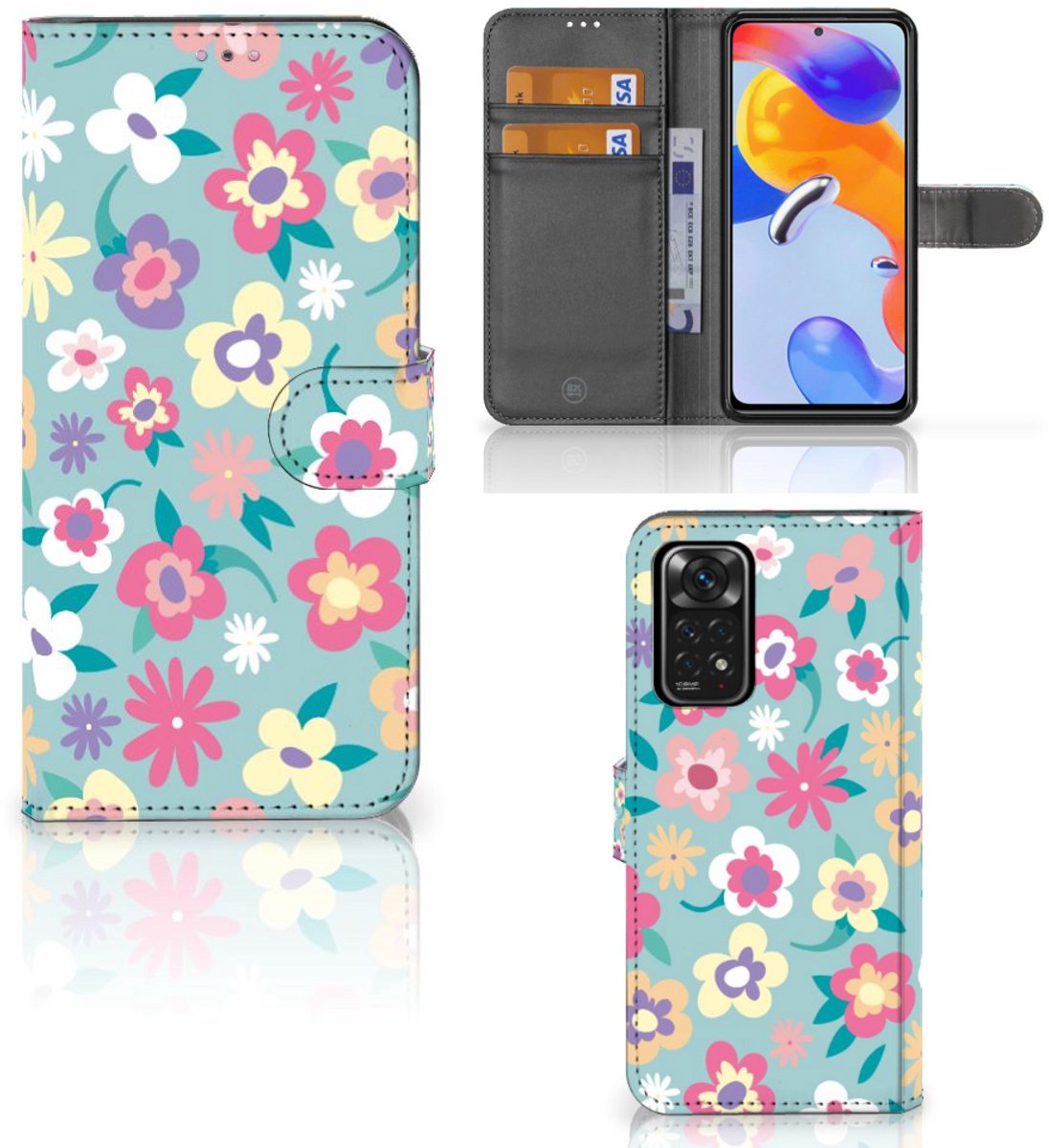 Xiaomi Redmi Note 11 Pro 5G/4G Hoesje Flower Power