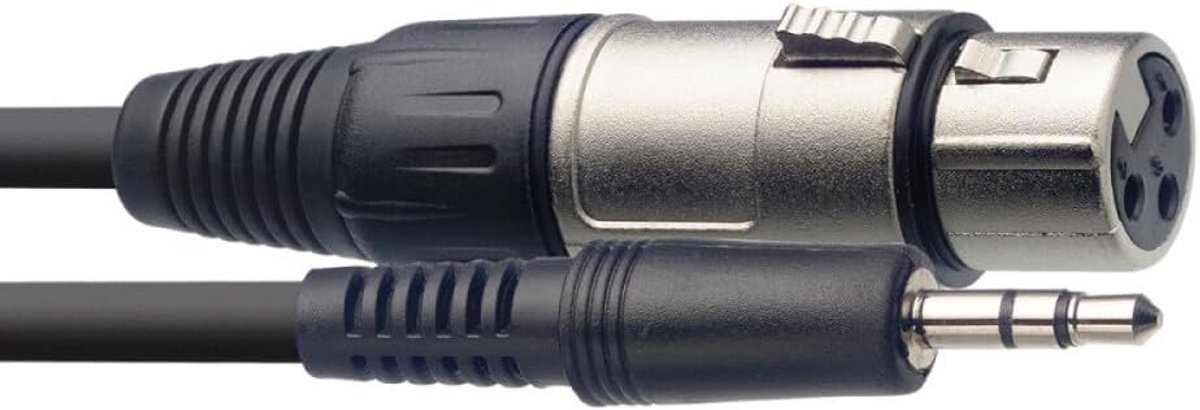 1 m mini-jack naar XLR microfoonkabel - perfect voor studio en live geluid