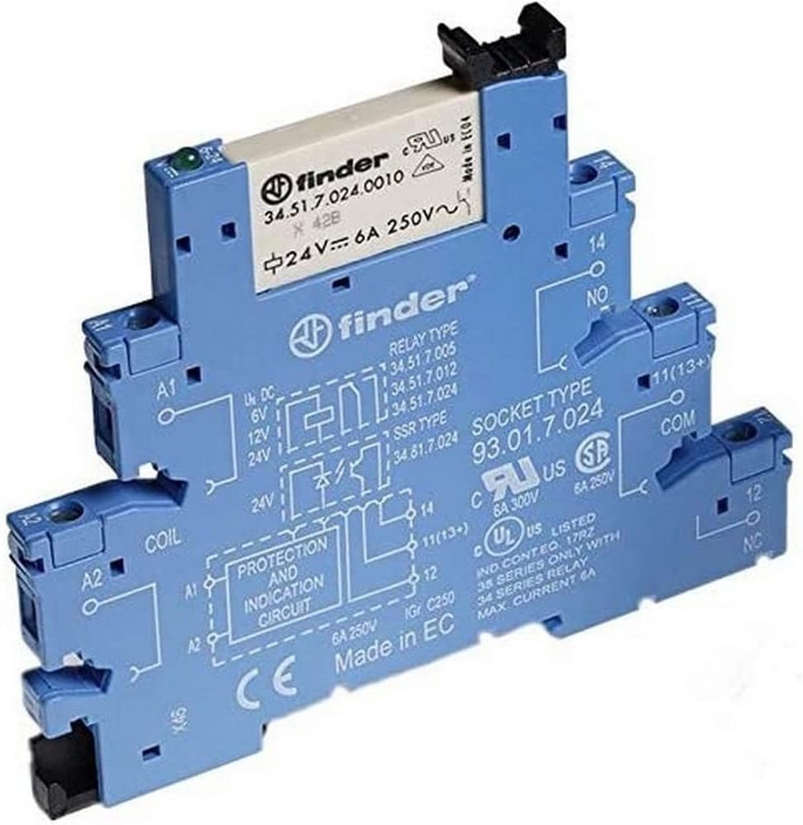 Koppelrelais 6,2 mm - Interface EMR 1CO MORS.VITE
