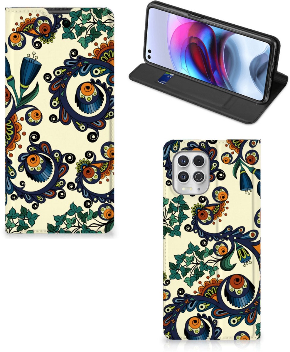 Telefoon Hoesje Motorola Moto G100 Barok Flower