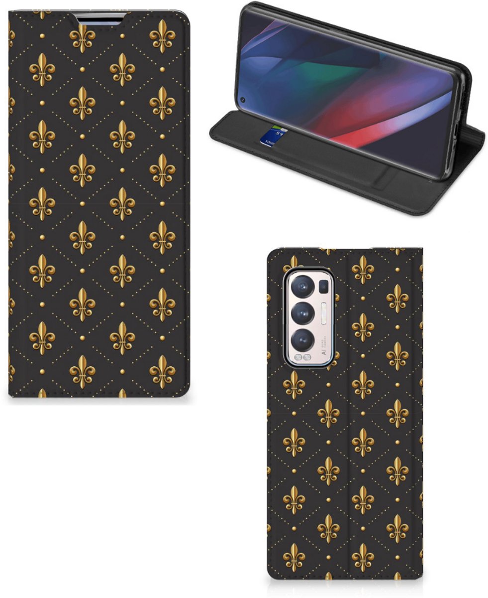 OPPO Find X3 Neo Hoesje met Magneet Franse Lelie