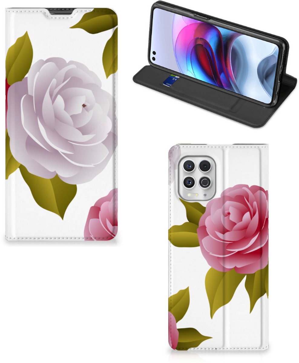 Motorola Moto G100 Smart Cover Roses