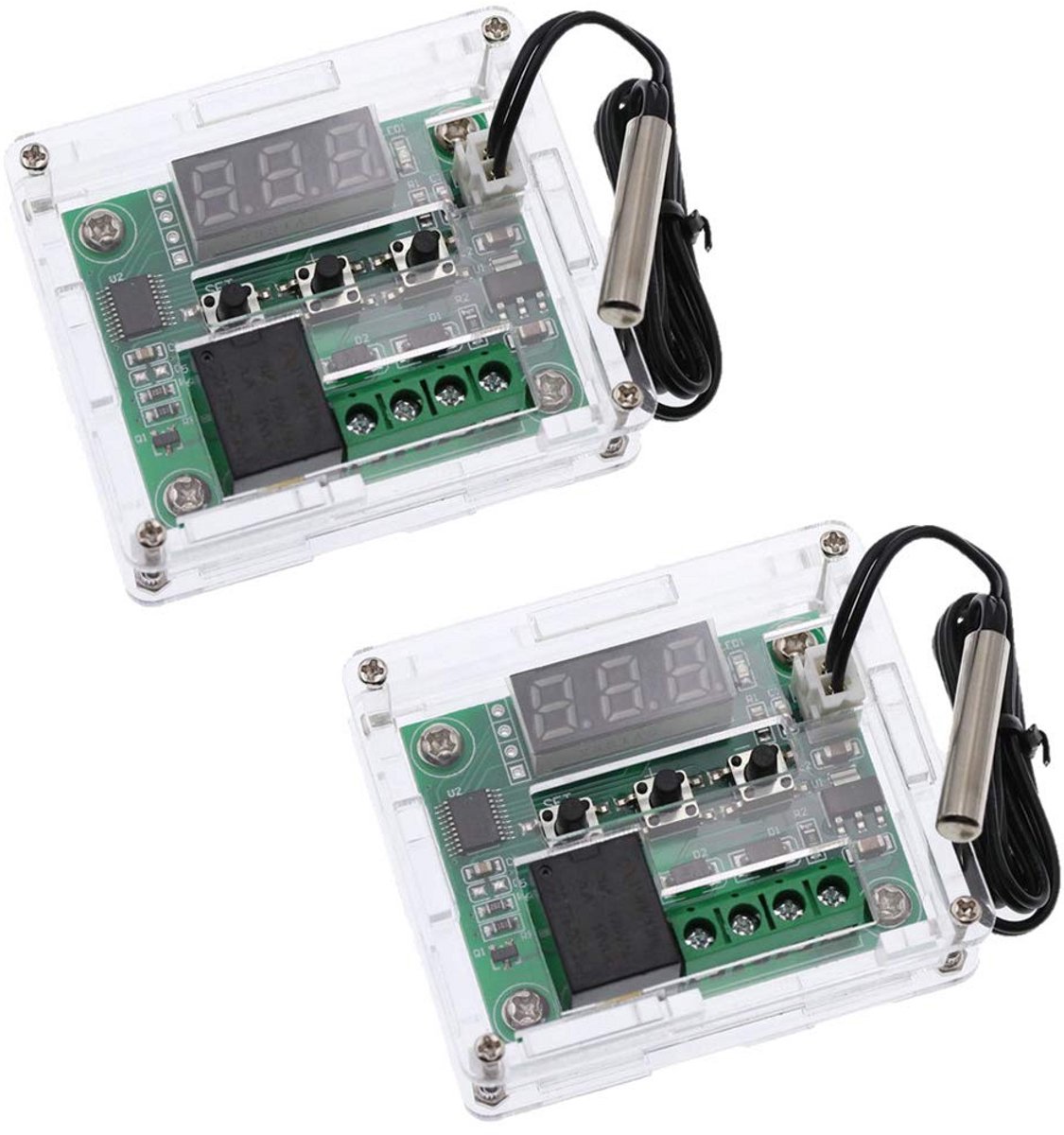 Digitale Temperatuur Controller 12V DC -50 tot 110°C met Relais en Waterdichte Sensor