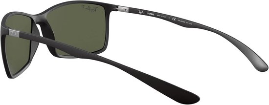 Ray-Ban Heren Liteforce zonnebril, zwart (montuur: zwart glas: gepolariseerd groen 601s9a), L (Fabrikant maat: 62) EU, Zwart (frame: zwart glas: gepolariseerd groen 601s9a) — afbeelding 4