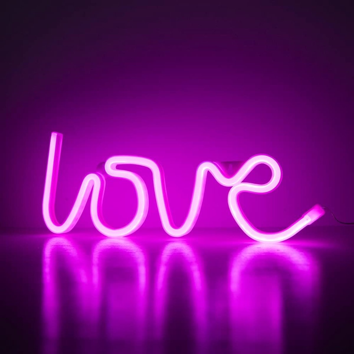 Roze Neon Love Lamp - LED Wandlamp voor Slaapkamer en Feestdecoratie