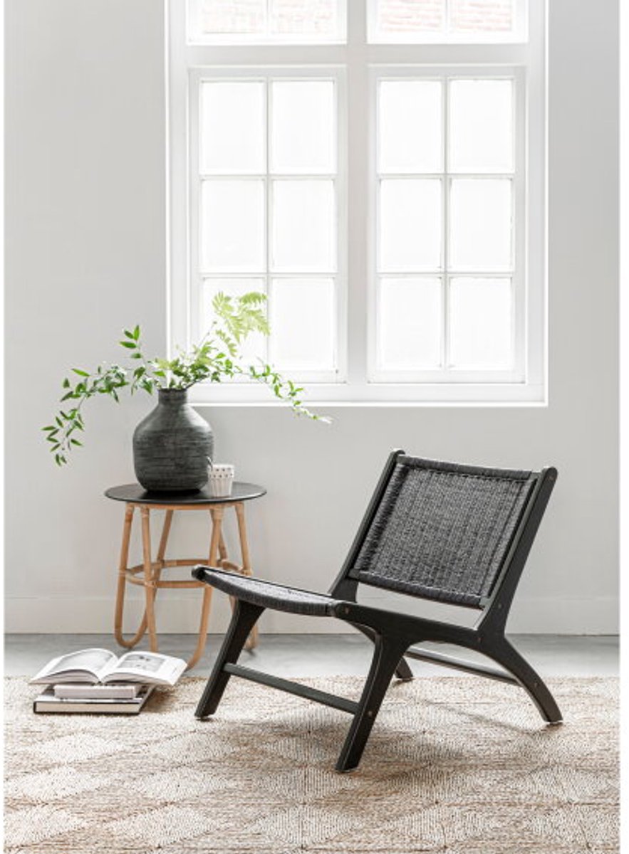 MUST Living Fauteuil Lazy Loom Teakhout 65x65x69 cm