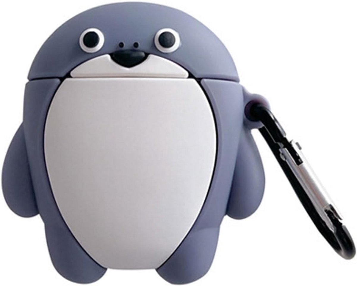 Leuke Schildpad Hoes voor AirPods 1 & 2 - Schokbestendige Siliconen Oplaadbare Cover
