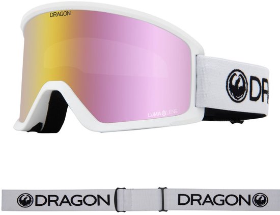 Dragon Alliance DX3 OTG Skibril - White/Pink Ionized