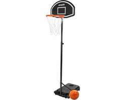 VirtuFit Basketbalpaal - Basketbalring - Verstelbaar in hoogte - 170 tot 215 cm - Voor binnen en buiten - Met wieltjes - Verrijdbaar