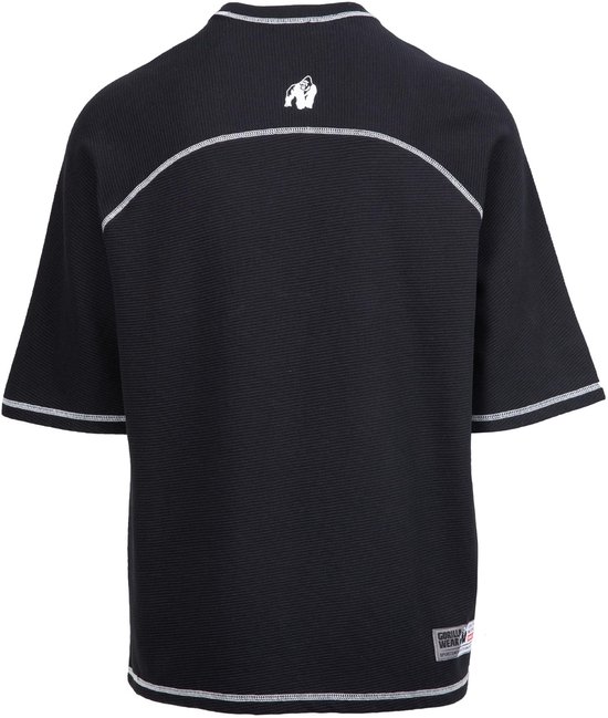 Gorilla Wear Finley T-shirt surdimensionné - Zwart/ Grijs - XL