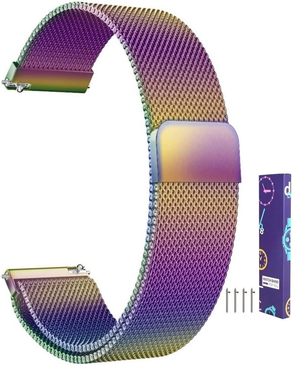 Horlogeband Roestvrij Staal Universeel Met Milieuvriendelijke Magneetsluiting - Diverse Maten