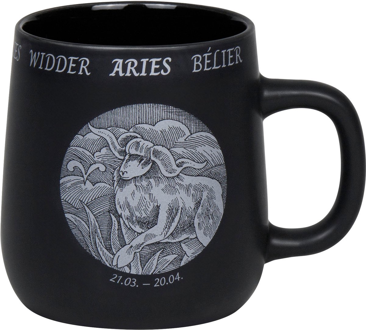 Könitz mok sterrenbeeld Ram, beker, koffiemokken, nieuw bot, zwart, 395 ml, 1172392884