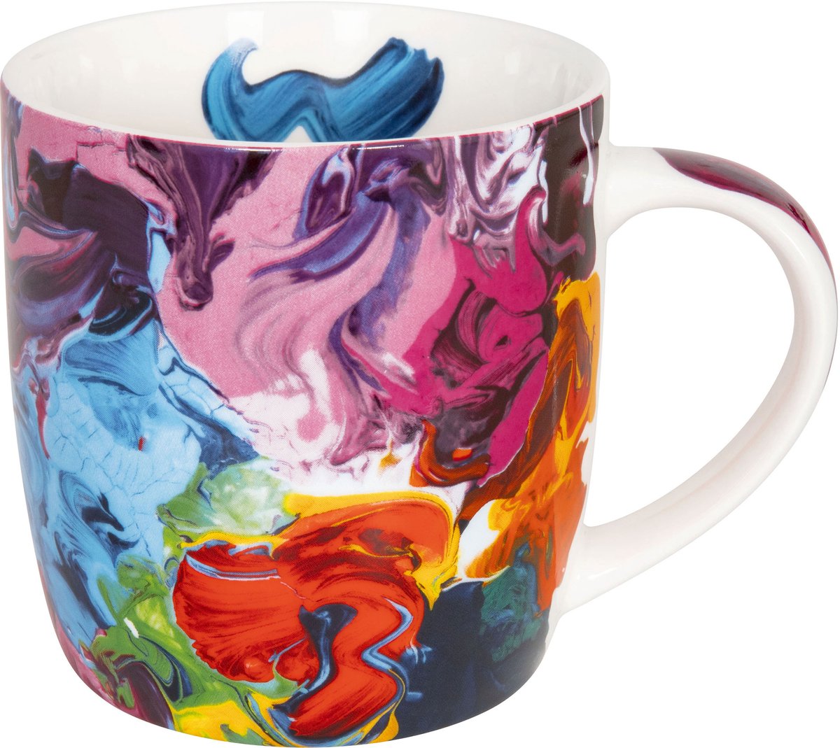 Könitz Design Olieverf mok, beker, koffiemok, theekop, bone china, 250 ml, 11 7 275 2415