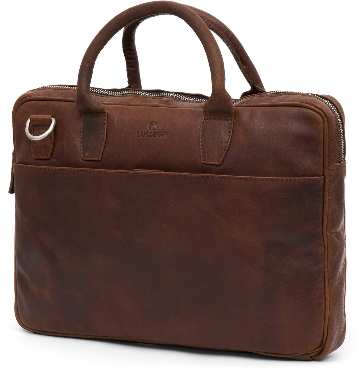 Montreal Executive 13" Dunne Tankleurige Leren Tas