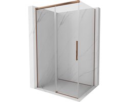 Mexen Rox schuifdouchecabine 110 x 80 cm, transparant, roze goud - 8C2-110-080-60-00