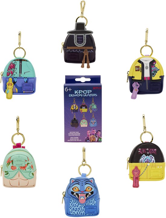 K-Pop Demon Hunters - Mystery Mini backpack keychain - 1 Porte-clés Aléatoire