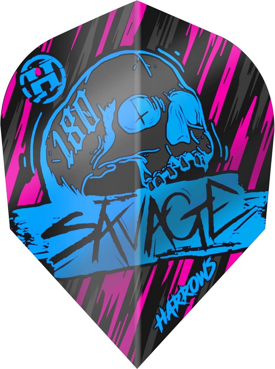 Dartflights Aqua Roze No. 6 - Professionele Vliegers voor Darts