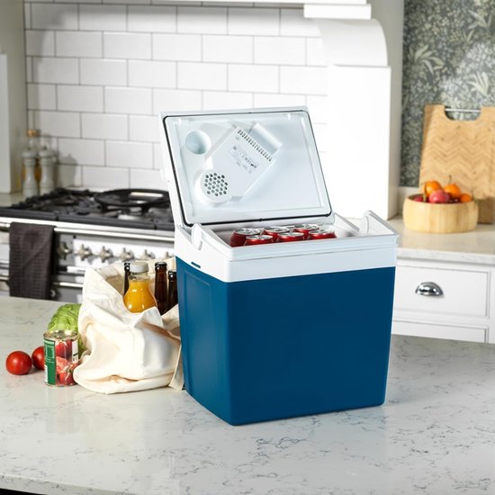 Aurixi® Elektrische koelbox 12 en 230 volt - Elektrische koelbox - Koelbox - Blauw - ‎30cm x 40cm x 40cm van Aurixi® — afbeelding 4