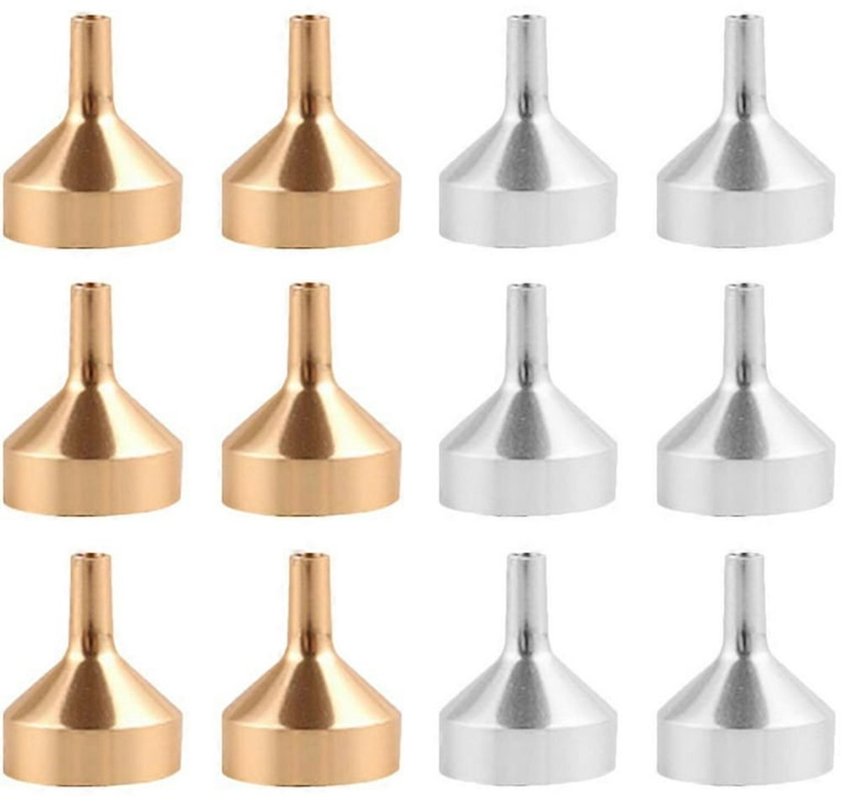 12Mini parfumtrechter, vulgereedschap
