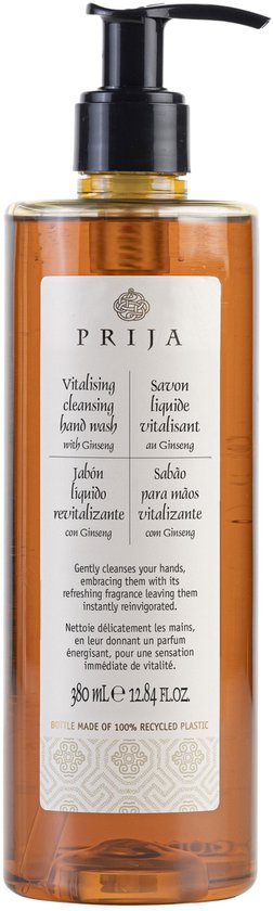 PRIJA - Savon liquide à l'extrait de ginseng, pompe 380 ml