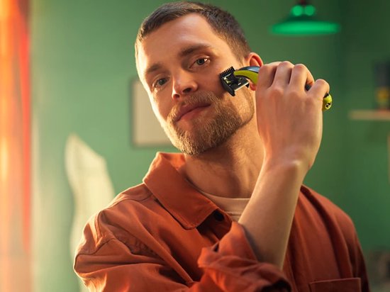Philips OneBlade 360 - Scheerapparaat - Grijs/Groen - Trim Dun Haar - Voorkomt Huidbeschadiging